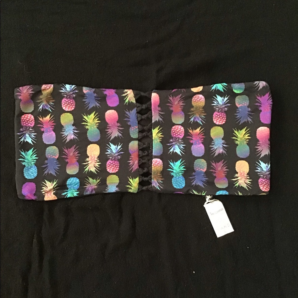 NWOT San Lorenzo Bandeau Swim Top
